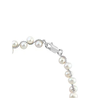 Sterlng Silver & 5MM Freshwater Pearl Vine Bracelet