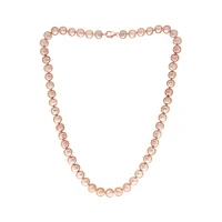 3-Piece 14K Rose Gold & 7.3MM Peach Freshwater Pearl Necklace, Bracelet & Stud Earrings 3-Piece Set