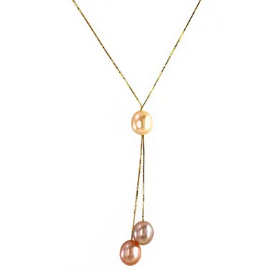 14k Yellow Gold Fresh Water Necklace