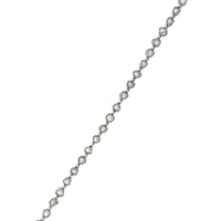 Bracelet tennis en argent sterling avec perles d'eau douce