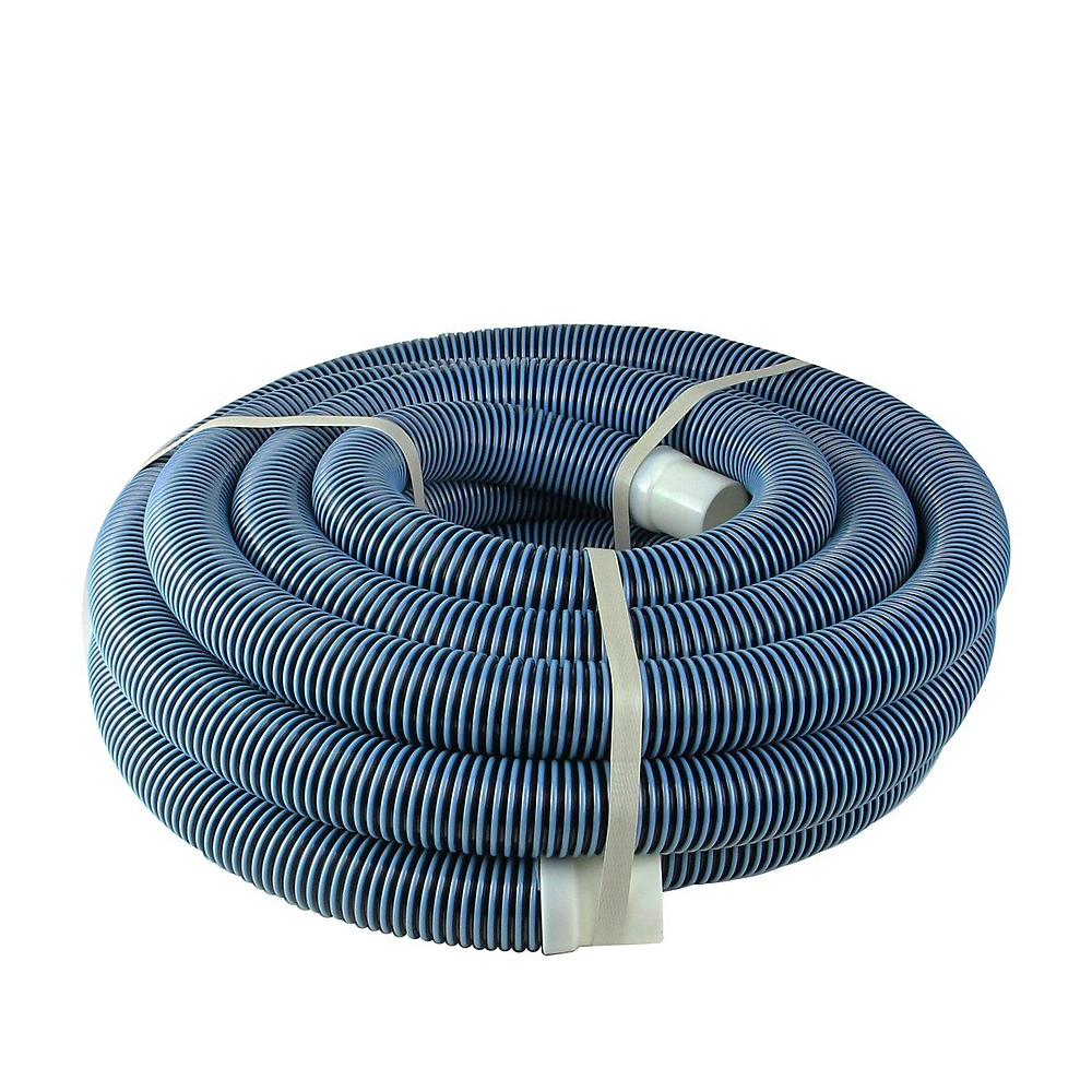 35' X 1.5" Blue Spiral Wound Swimming Pool Vacuum Hose