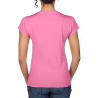 Ladies Soft Style Short Sleeve V-neck T-shirt