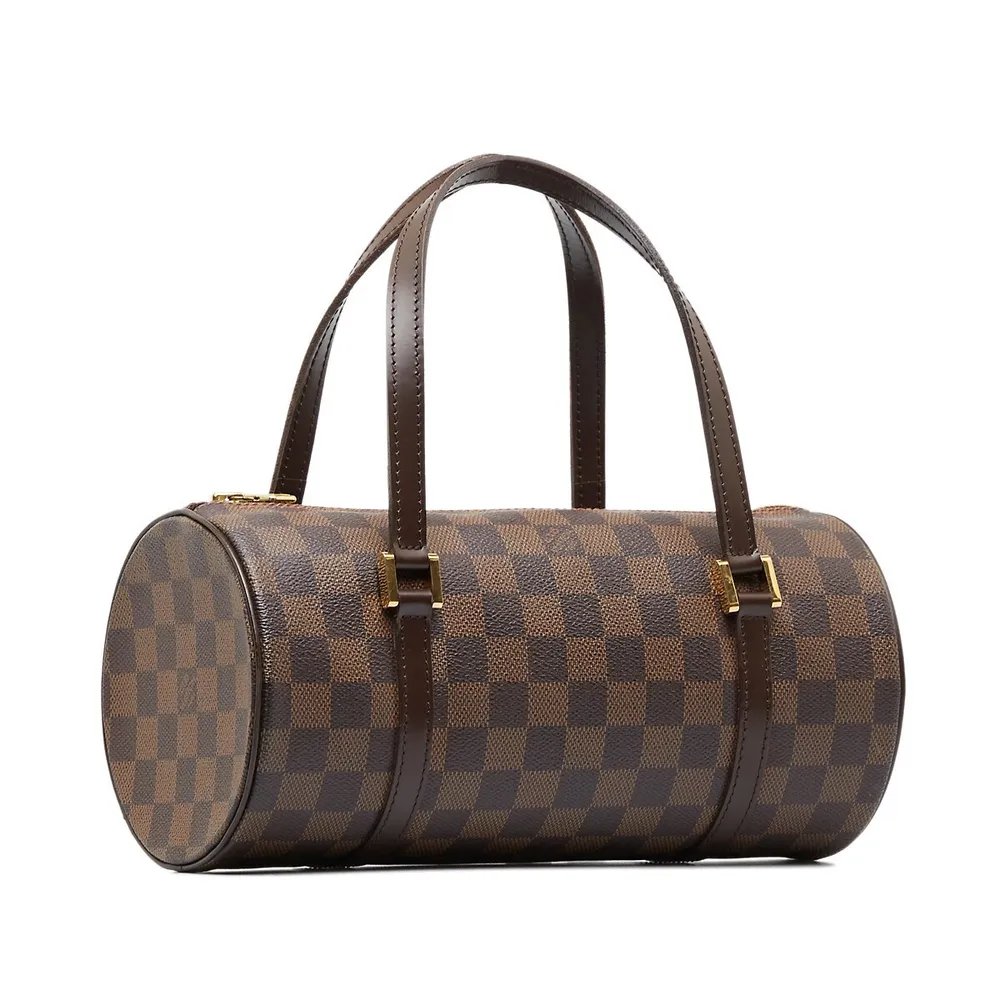 LOUIS VUITTON Papillon Damier Ebene Shoulder Handbag 