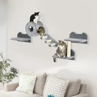 4 Pcs Cat Wall Shelves Climbing Shelf Set