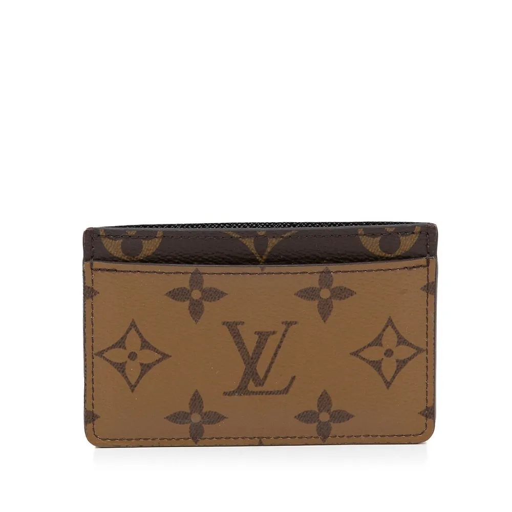  Louis Vuitton Women's Pre-Loved Card Holder, Monogram