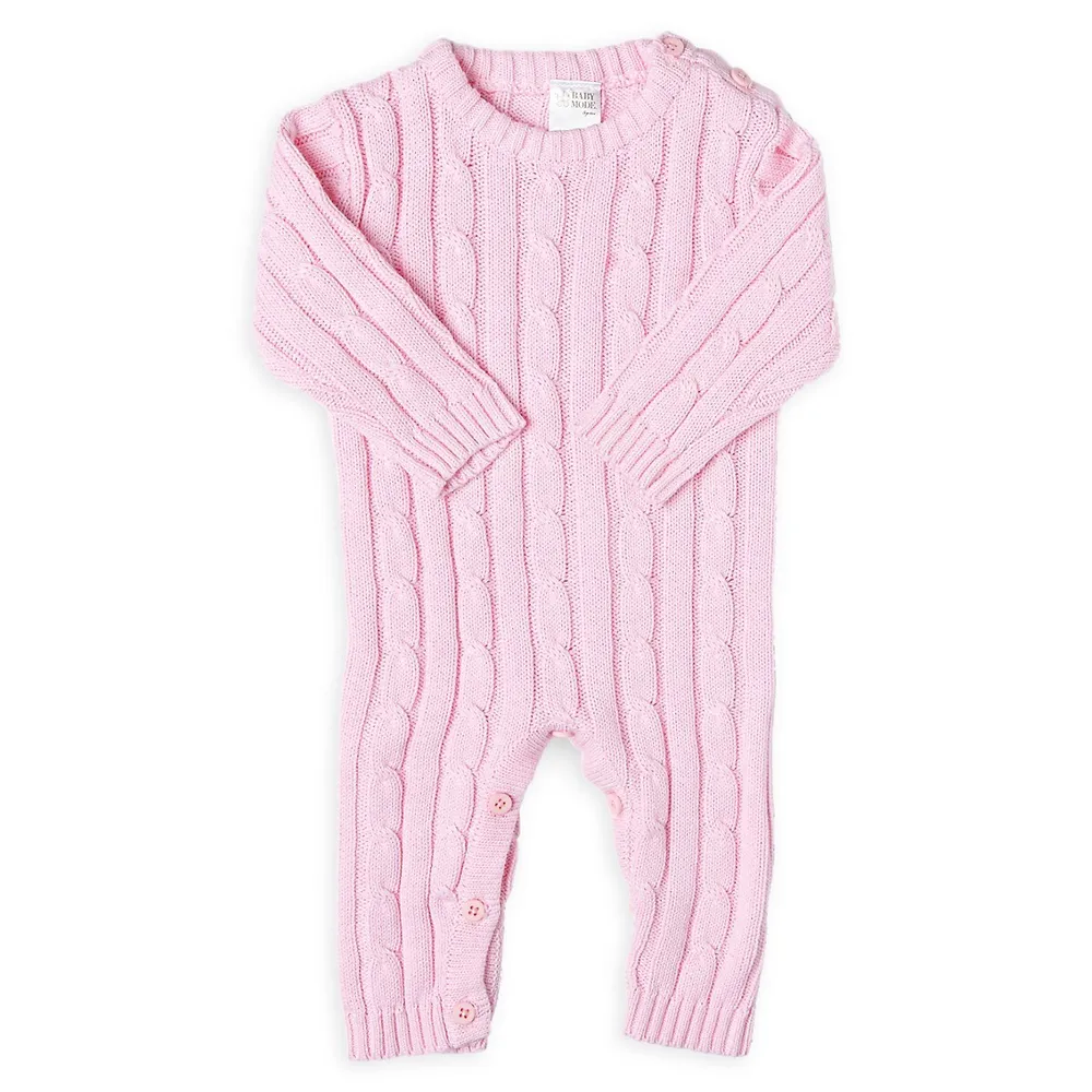 Baby's Cable-Knit Playsuit