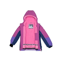 Little Girl's 5-Piece Colourblock Snowsuit Set