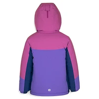 Girl's 5-Piece Colourblock Snowsuit Set