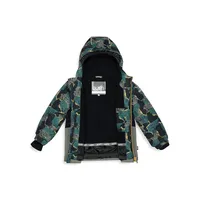 Little Boy's 5-Piece Colourblock-Print Snowsuit Set
