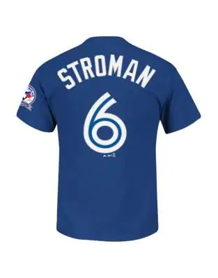 Toronto Blue Jays Marcus Stroman 40th Anniversary Patch T-Shirt