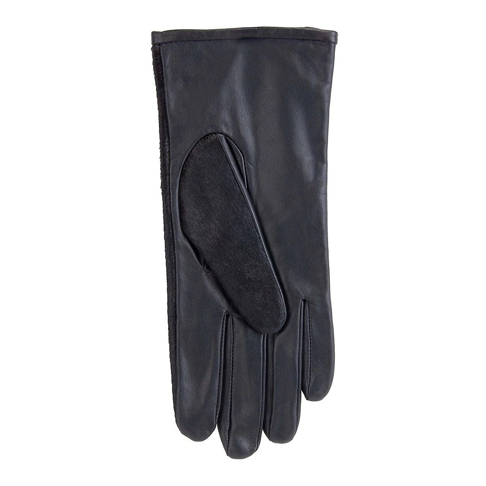 Pony Hair Upper Leather Gloves