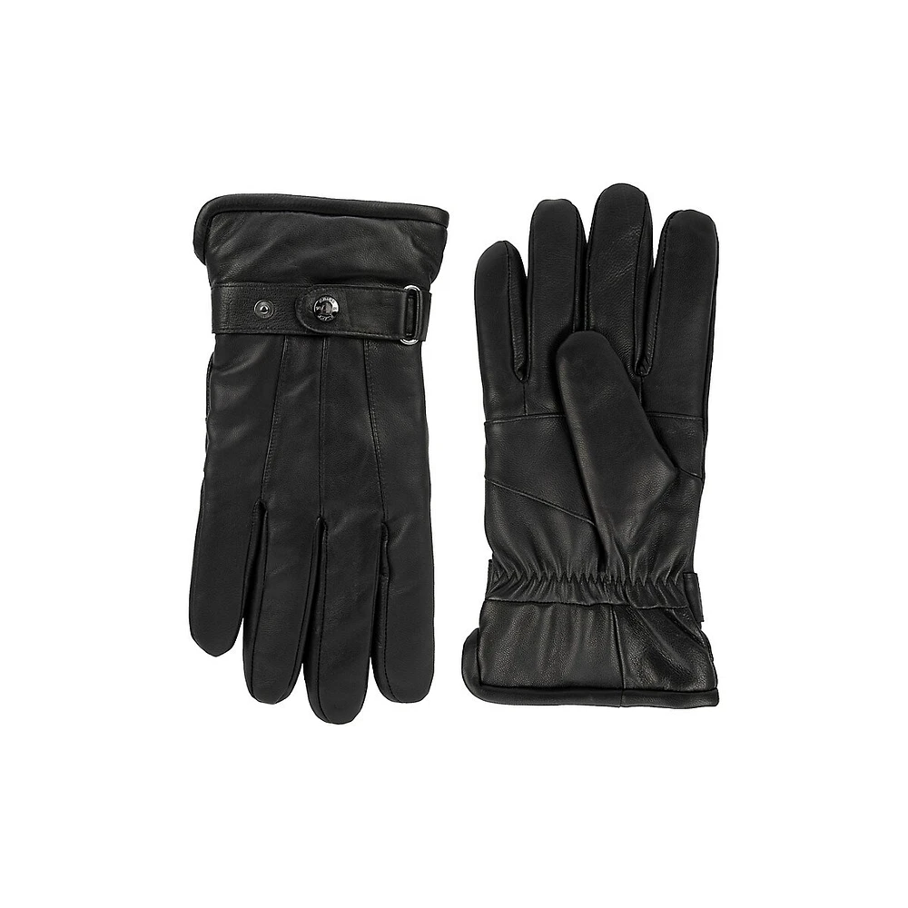 Gants à bouton-pression trois points pour homme