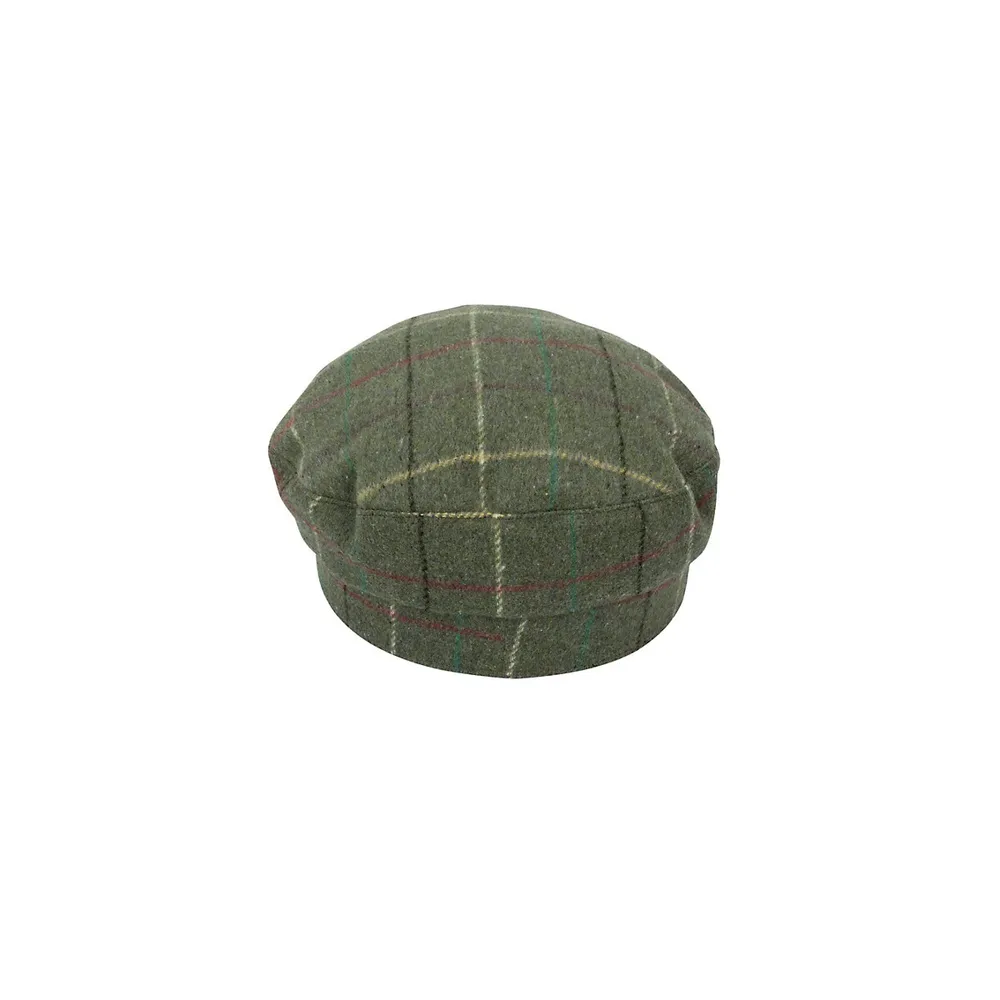 Plaid Flat Cap