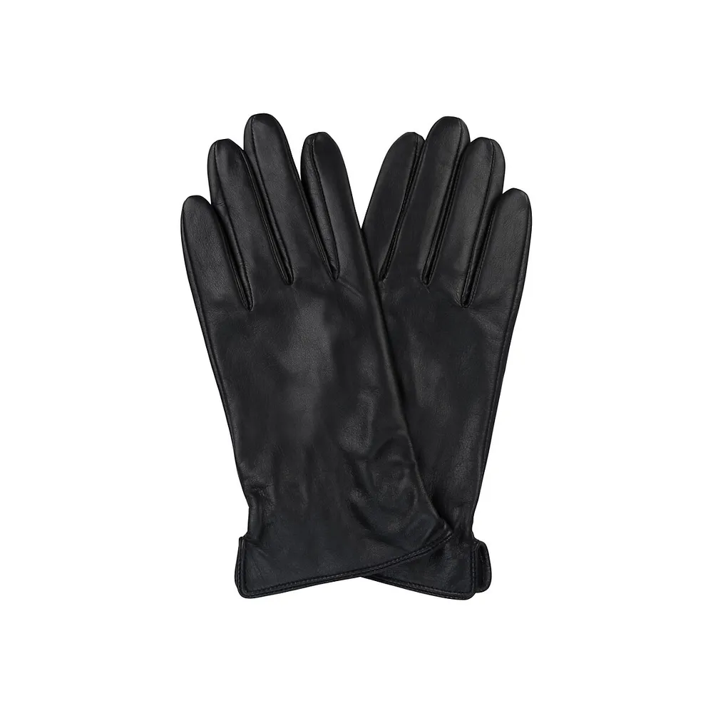 Gants en cuir semi-aniline pour femme