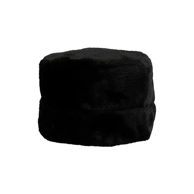 Faux Fur Cuffed Hat