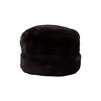 Chapeau à revers en similifourrure