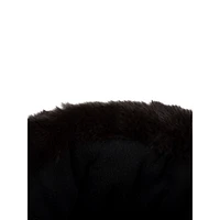 Chapeau à revers en similifourrure