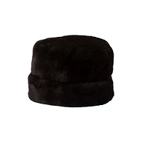 Chapeau à revers en similifourrure