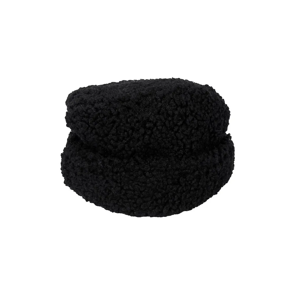 Faux Shearling Cuff Hat