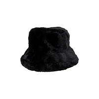 Chapeau cloche en similifourrure
