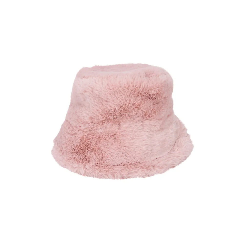 Faux Fur Cloche Hat