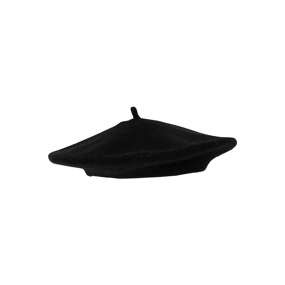 Wool Blend Knit Beret