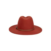 Western-Style Belted Panama Hat
