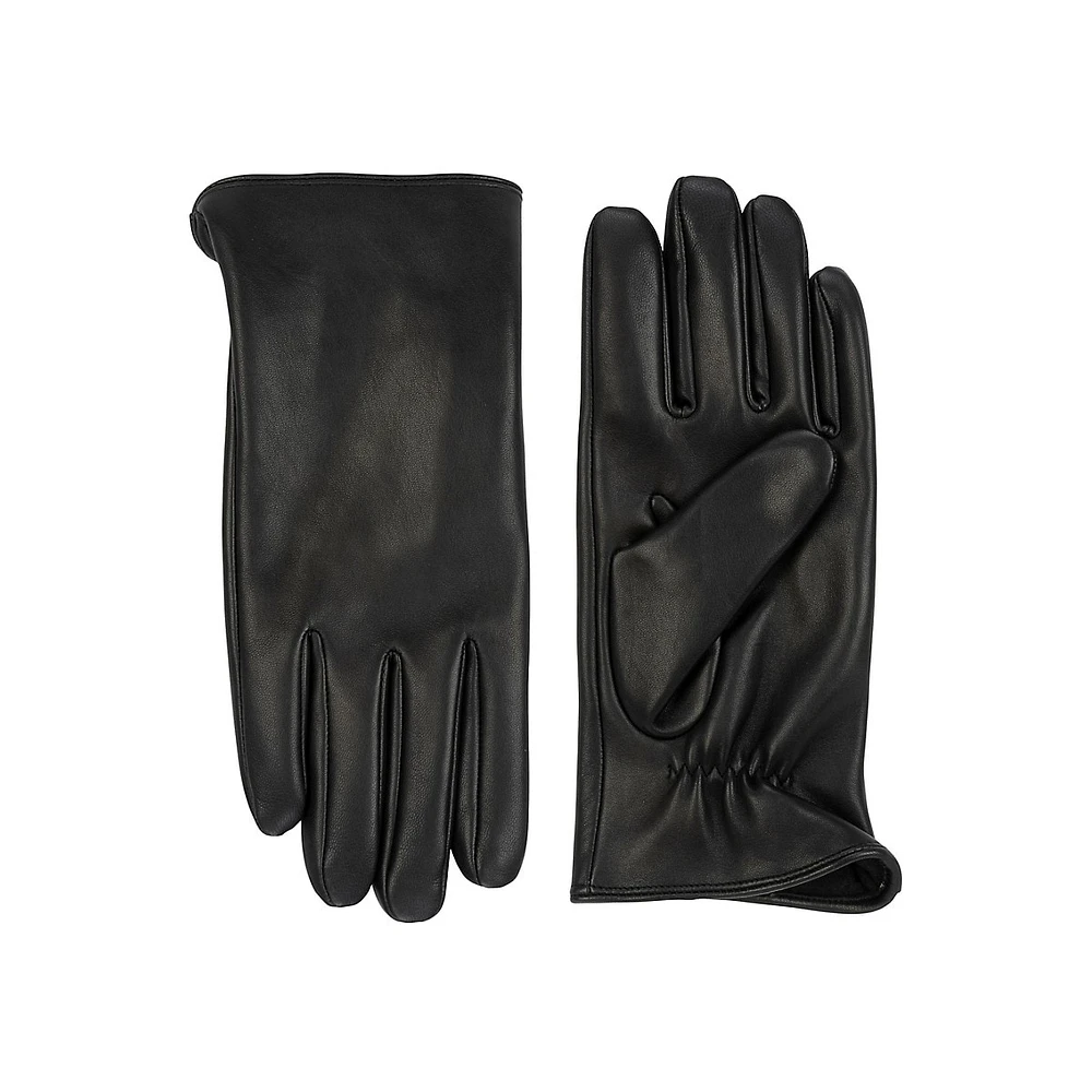 Men's Plain Leather Gloves