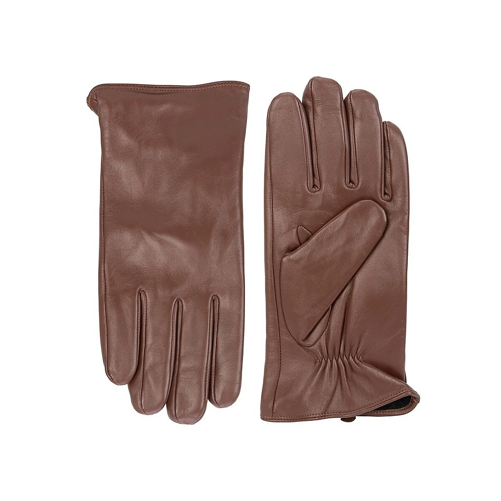 Men's Plain Leather Gloves