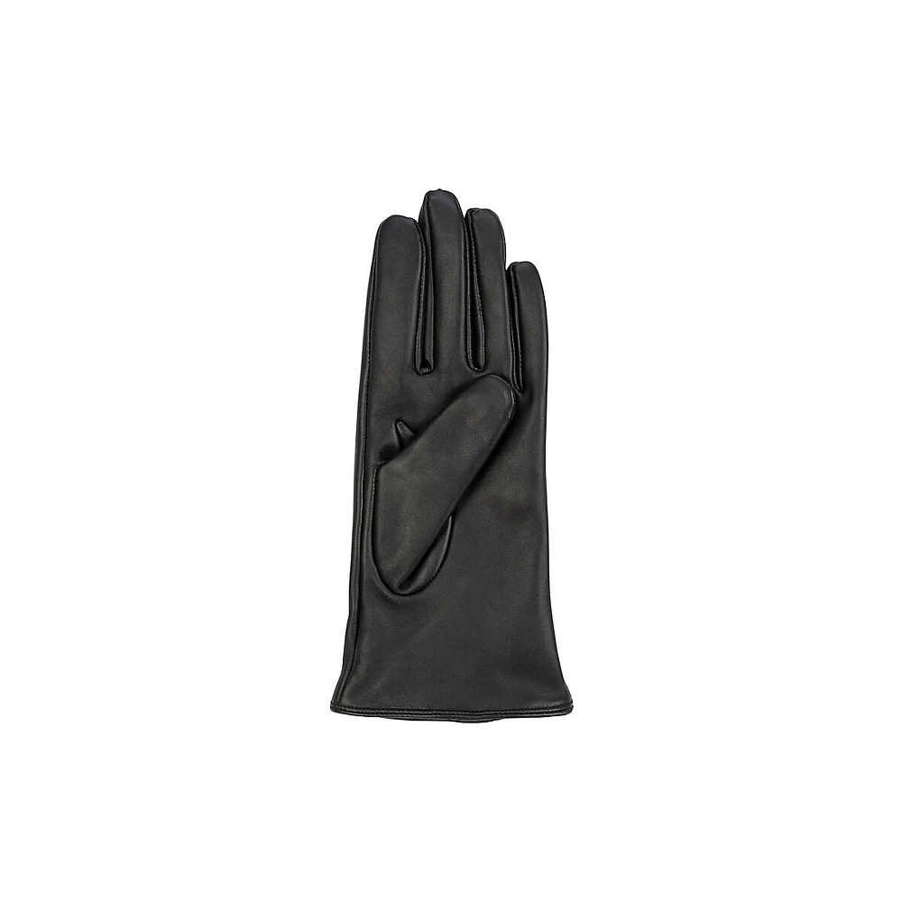 Zip-Top Leather Gloves