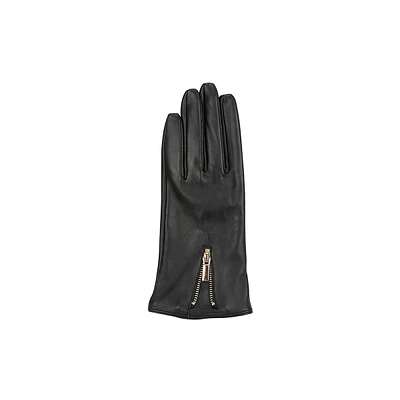 Zip-Top Leather Gloves