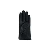 Gants en cuir avec boucle au poignet