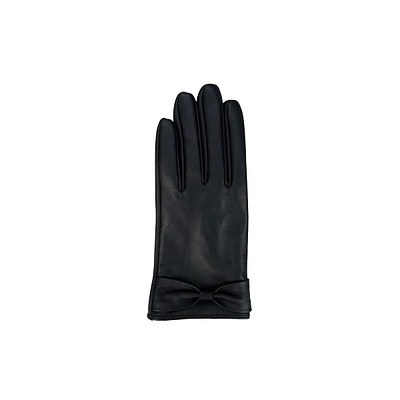 Gants en cuir avec boucle au poignet