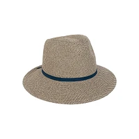 Fedora classique en paille à bord descendant