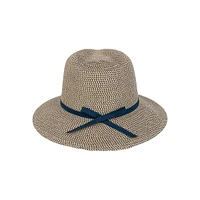 Fedora classique en paille à bord descendant