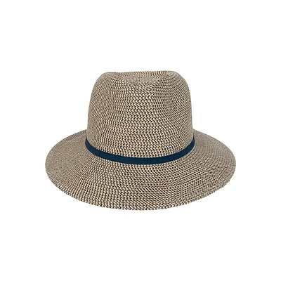 Fedora classique en paille à bord descendant