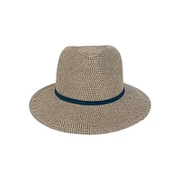 Fedora classique en paille à bord descendant