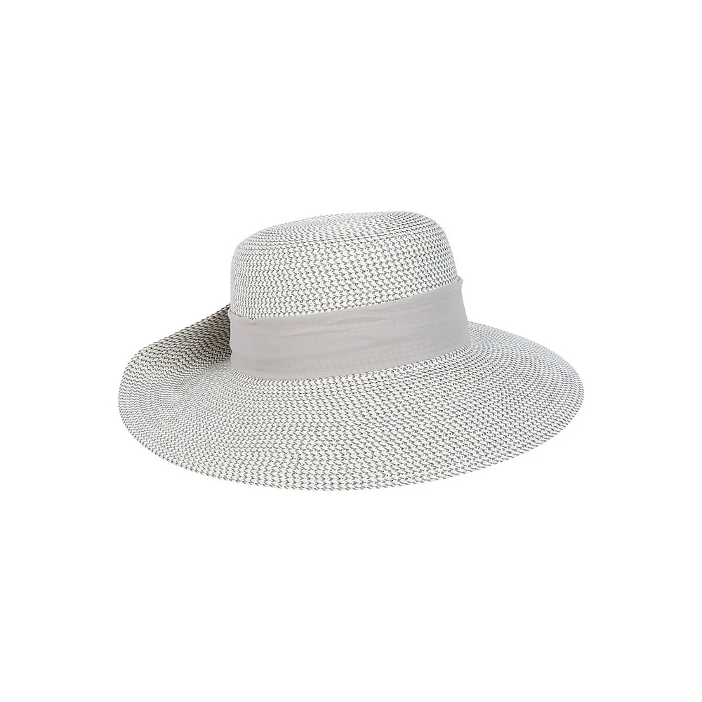 Multi Straw Flip-Up Floppy Hat