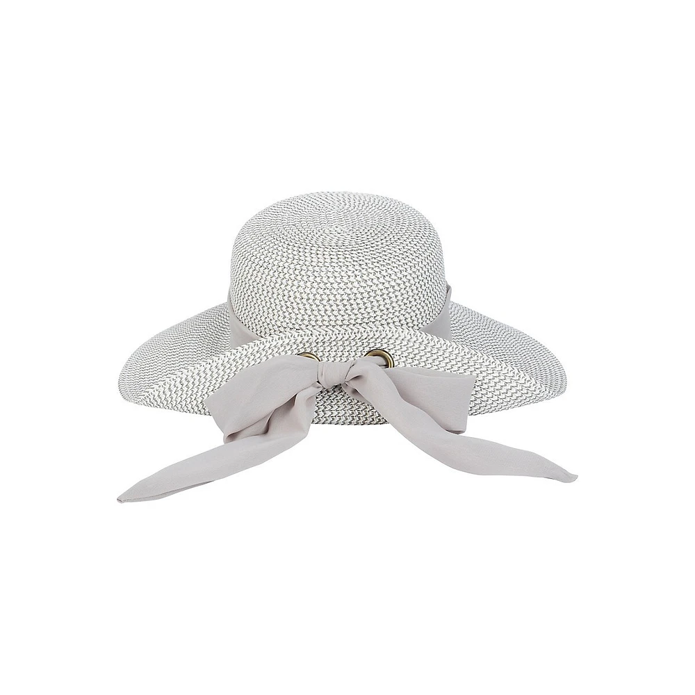 Multi Straw Flip-Up Floppy Hat