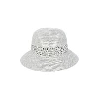 Lace Inset Cloche Hat