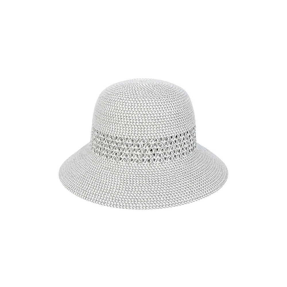Lace Inset Cloche Hat