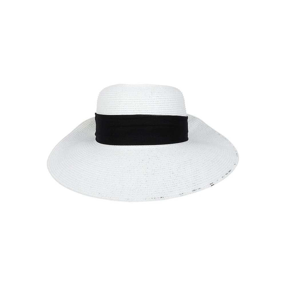 Flip-Up Floppy Hat With Printed Underbrim