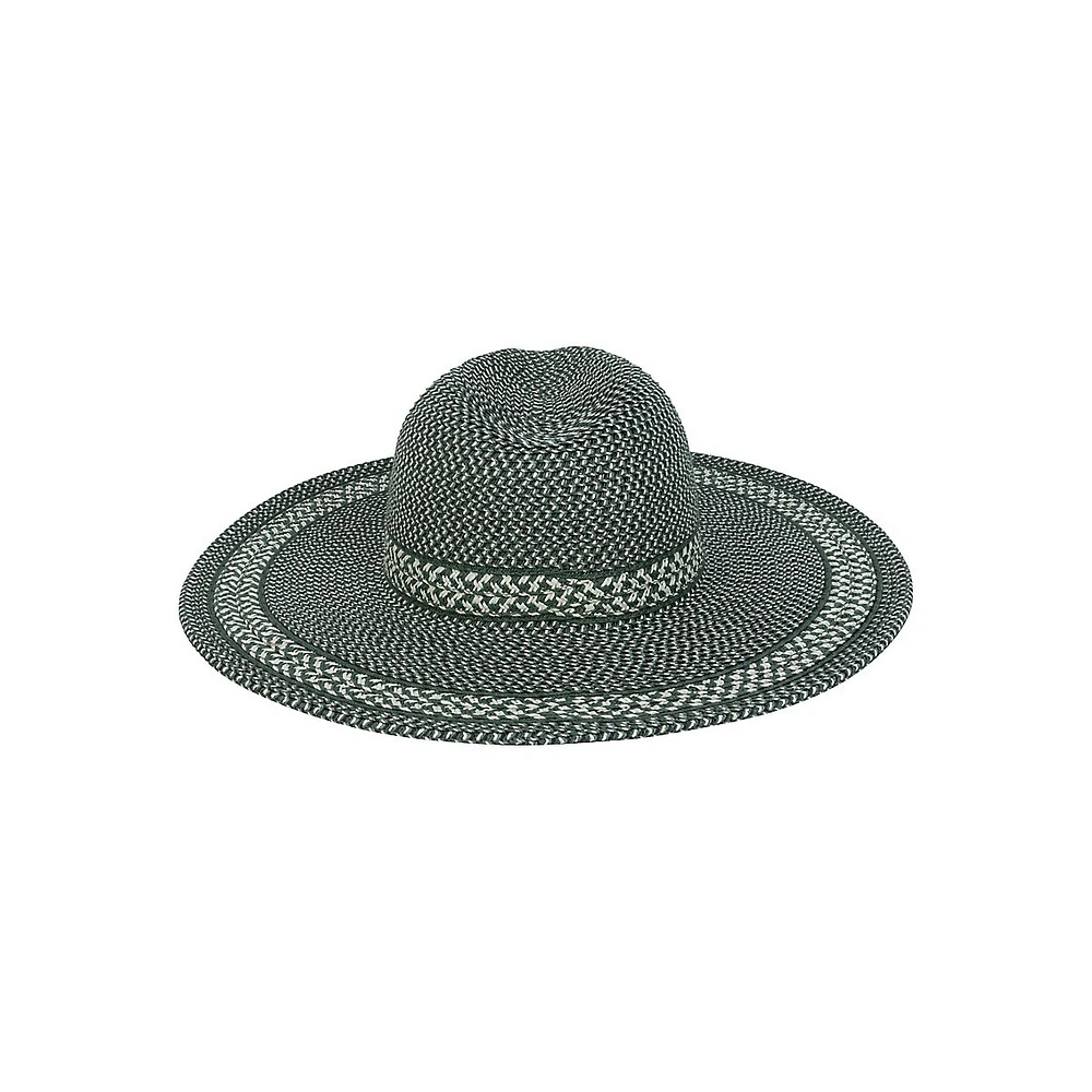 Mixed Straw Downbrim Fedora