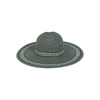 Mixed Straw Downbrim Fedora