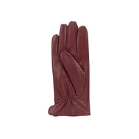 Women's Smooth-Front Leather Gloves