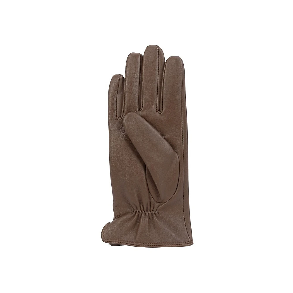 Women's Smooth-Front Leather Gloves