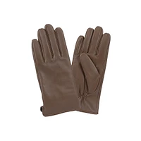 Women's Smooth-Front Leather Gloves