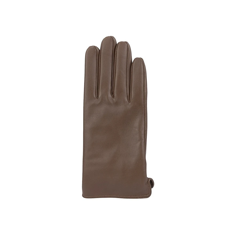 Women's Smooth-Front Leather Gloves