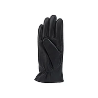 Women's 3-Point Cashmere-Lined Leather Gloves