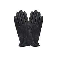 Women's 3-Point Cashmere-Lined Leather Gloves